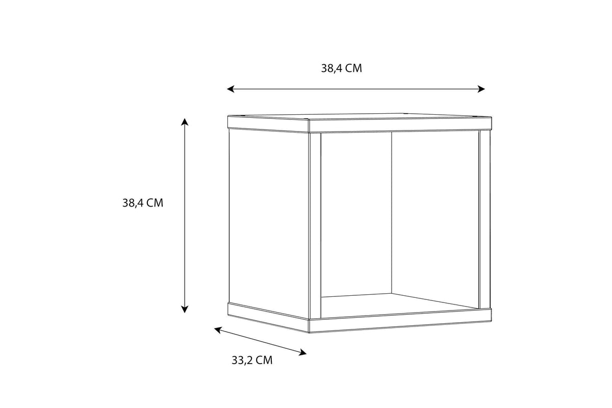 Mauro Singular Storage Unit In White High Gloss/White