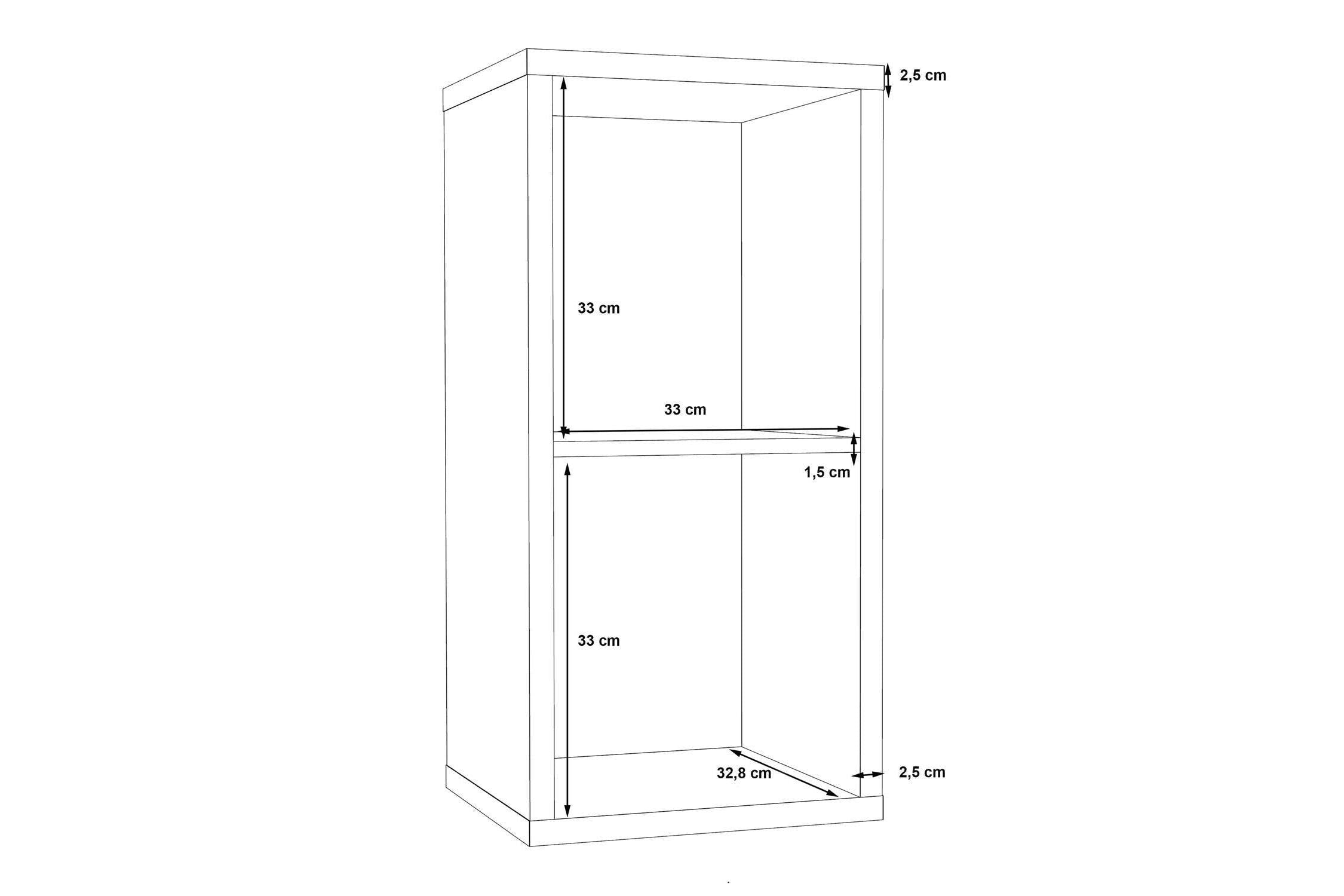 Mauro 1 Shelf Storage Unit In Sonoma Oak