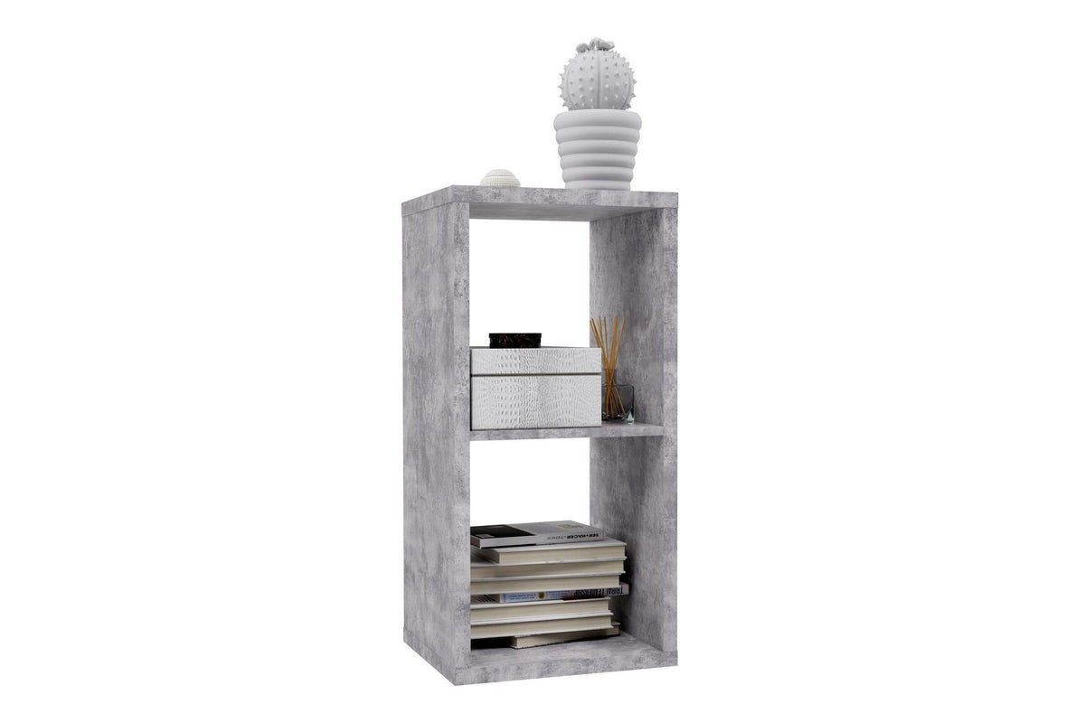 Mauro 1 Shelf Storage Unit In Concrete Grey