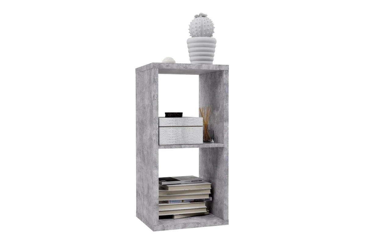 Mauro 1 Shelf Storage Unit In Concrete Grey