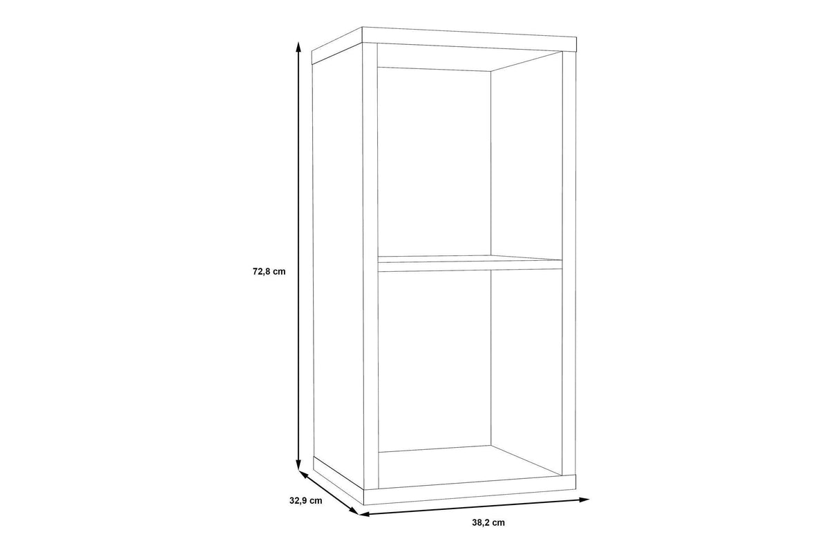 Mauro 1 Shelf Storage Unit In Concrete Grey
