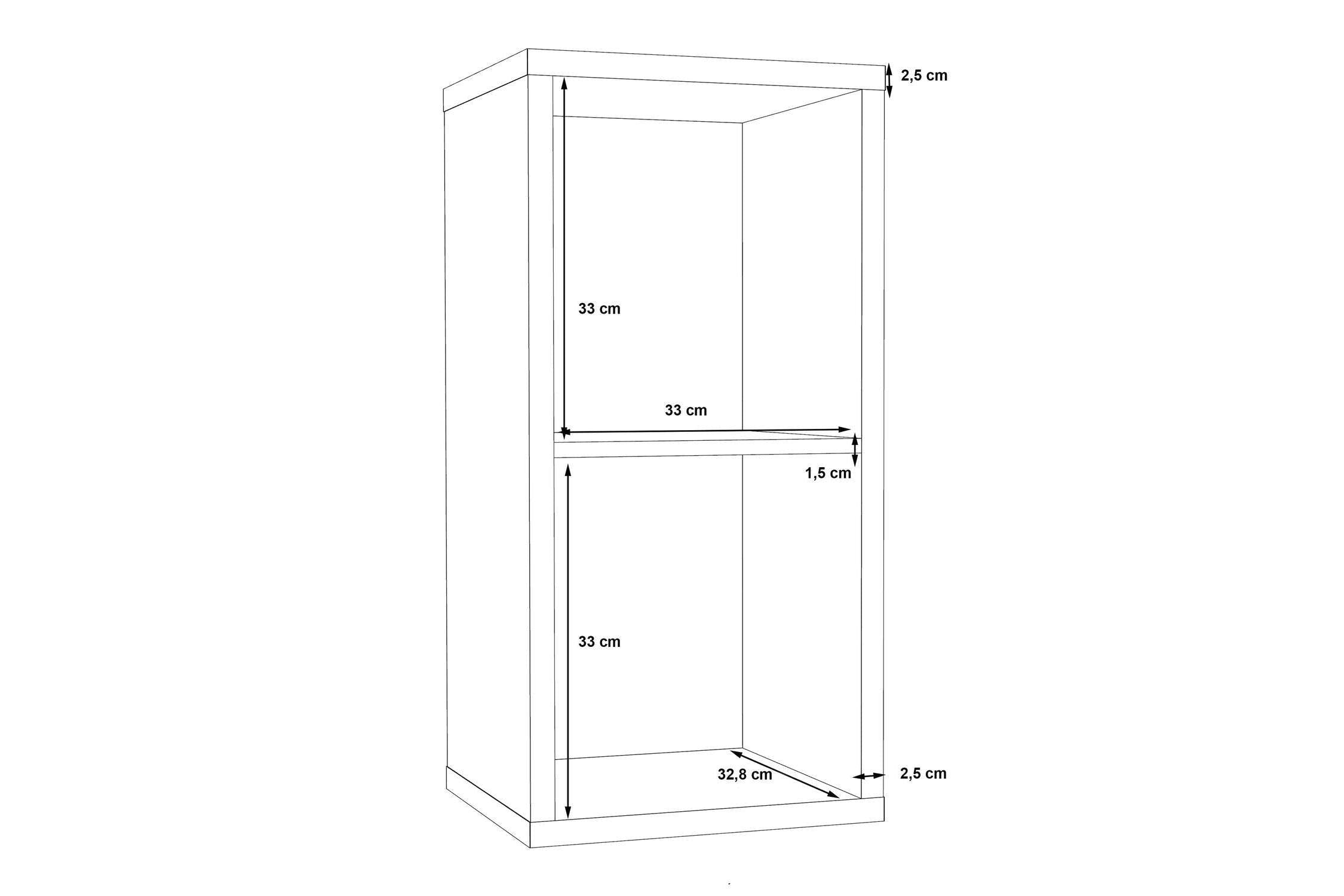 Mauro 1 Shelf Storage Unit In Concrete Grey