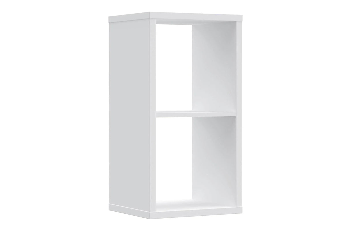 Mauro 1 Shelf Storage Unit In White High Gloss/White