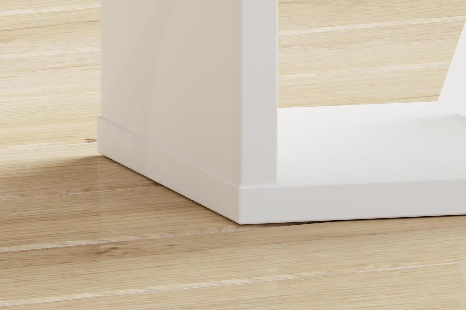 Mauro 1 Shelf Storage Unit In White High Gloss/White