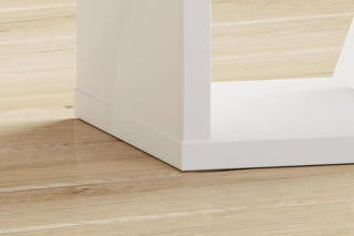 Mauro 1 Shelf Storage Unit In White High Gloss/White