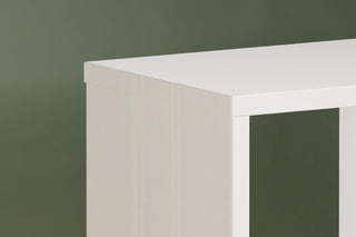 Mauro 1 Shelf Storage Unit In White High Gloss/White