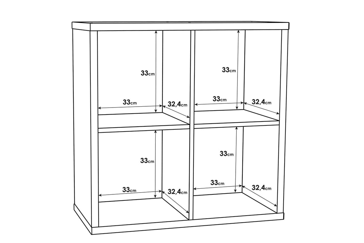 Mauro 2x2 Storage Unit In Sand Oak