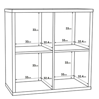 Mauro 2x2 Storage Unit In Sand Oak