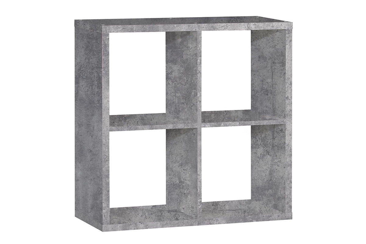 Mauro 2x2 Storage Unit In Concrete Grey