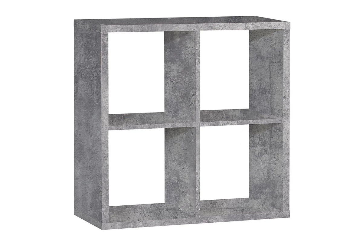 Mauro 2x2 Storage Unit In Concrete Grey