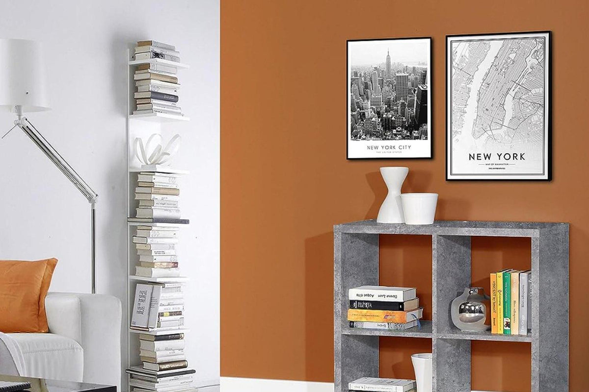 Mauro 2x2 Storage Unit In Concrete Grey