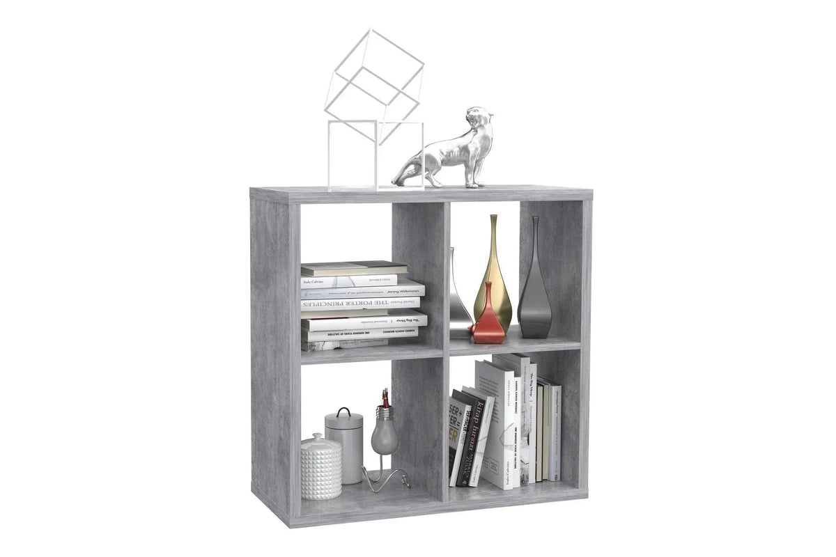 Mauro 2x2 Storage Unit In Concrete Grey