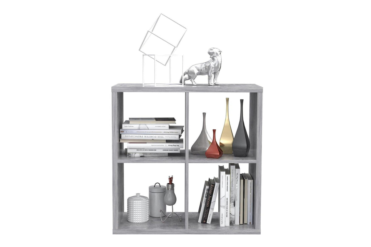 Mauro 2x2 Storage Unit In Concrete Grey