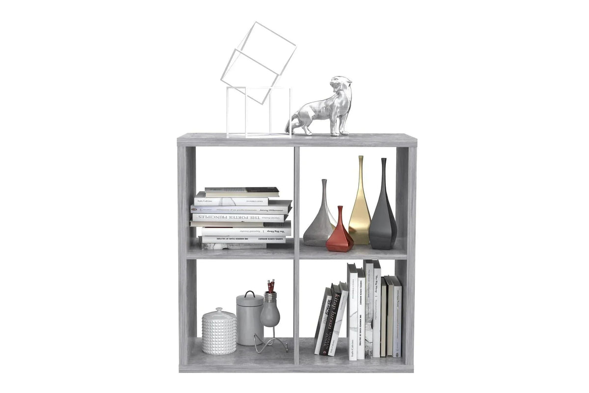 Mauro 2x2 Storage Unit In Concrete Grey