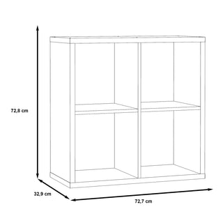 Mauro 2x2 Storage Unit In Concrete Grey