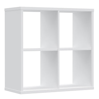 Mauro 2x2 Storage Unit In White High Gloss/White