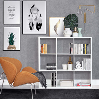 Mauro 3x3 Storage Unit In Matt White