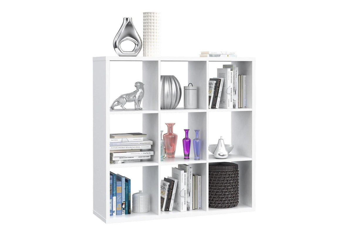 Mauro 3x3 Storage Unit In Matt White