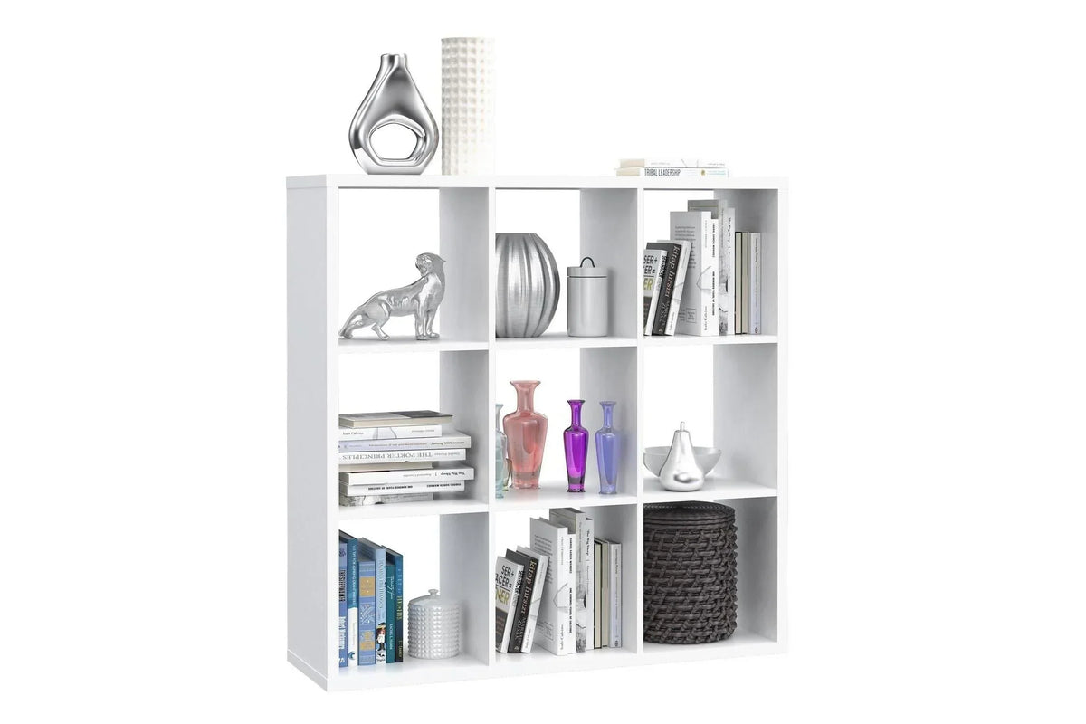 Mauro 3x3 Storage Unit In Matt White