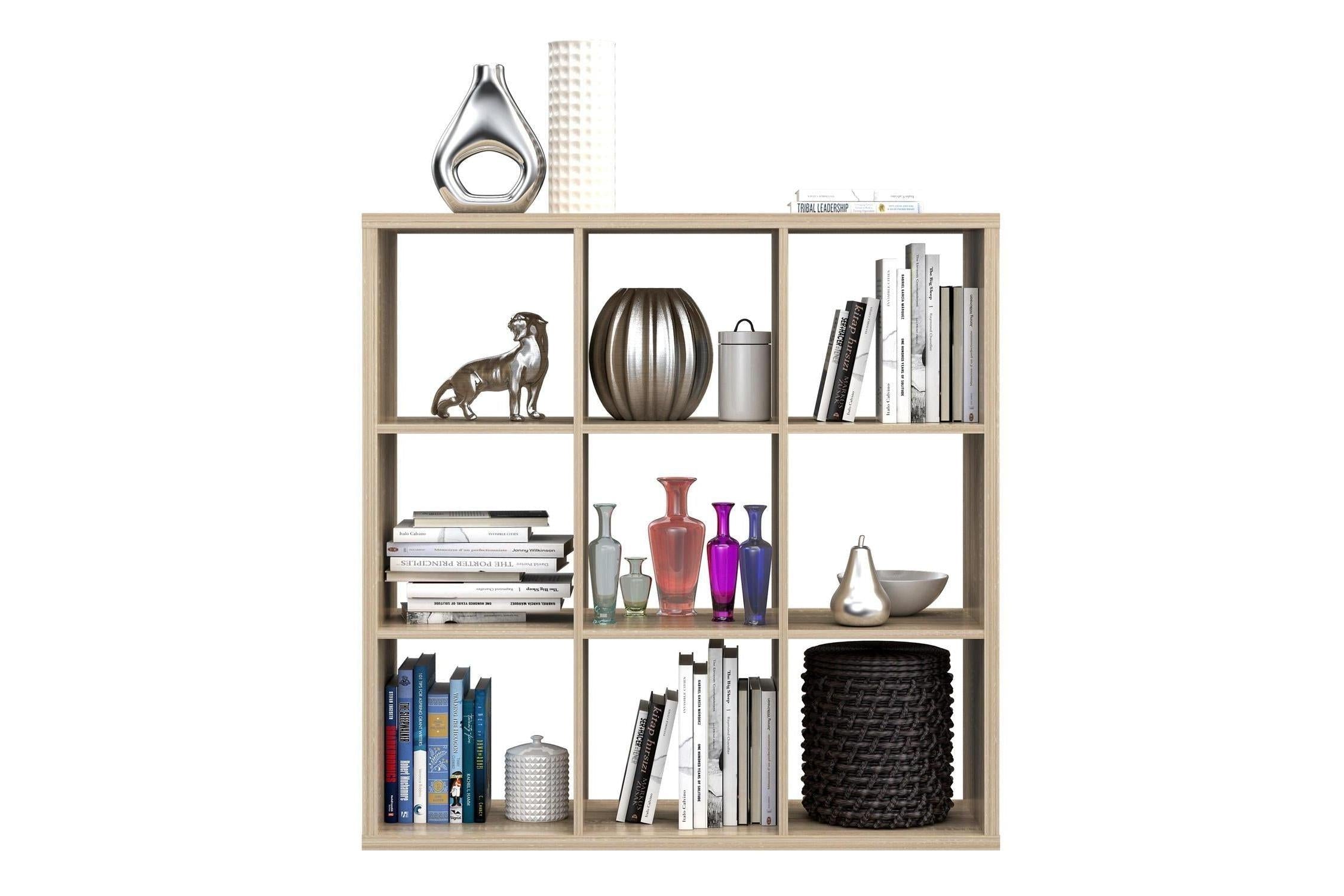 Mauro 3x3 Storage Unit In Sonoma Oak