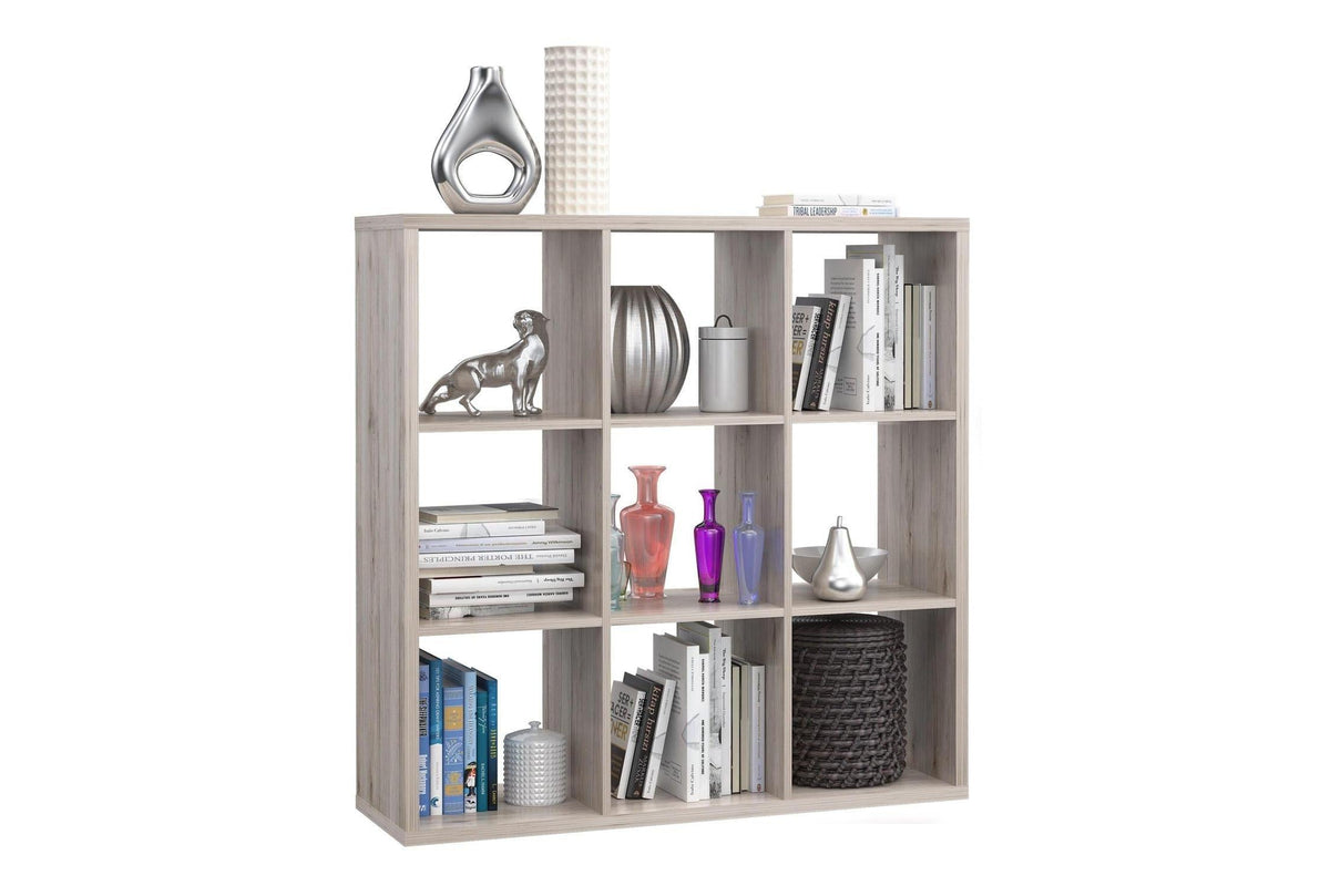 Mauro 3x3 Storage Unit In Sand Oak