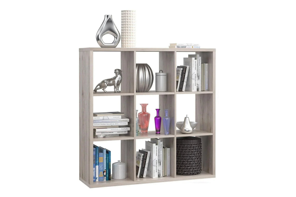Mauro 3x3 Storage Unit In Sand Oak