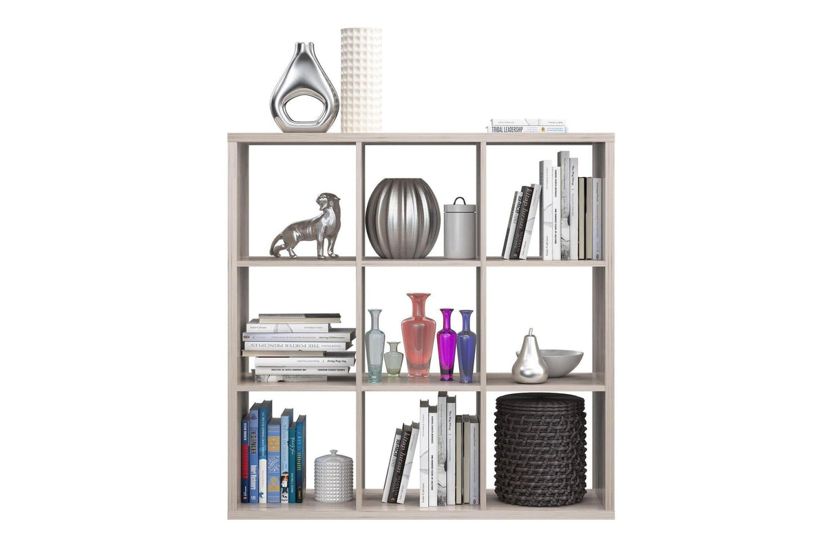 Mauro 3x3 Storage Unit In Sand Oak