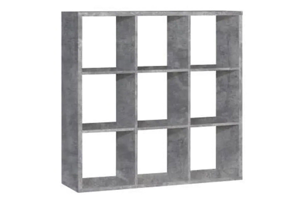 Mauro 3x3 Storage Unit In Concrete Grey