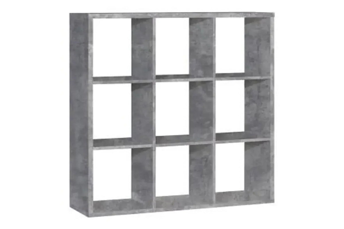 Mauro 3x3 Storage Unit In Concrete Grey