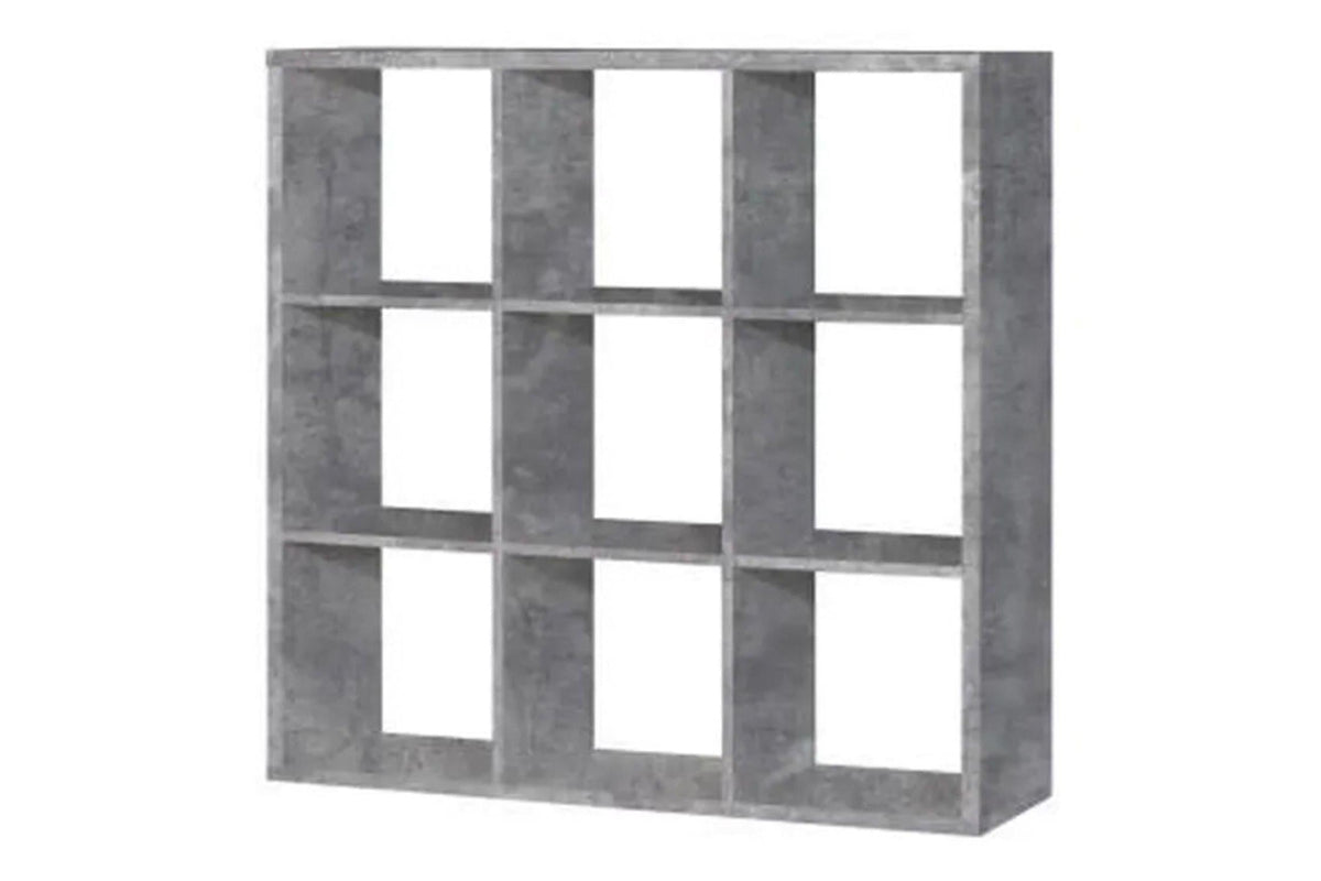Mauro 3x3 Storage Unit In Concrete Grey