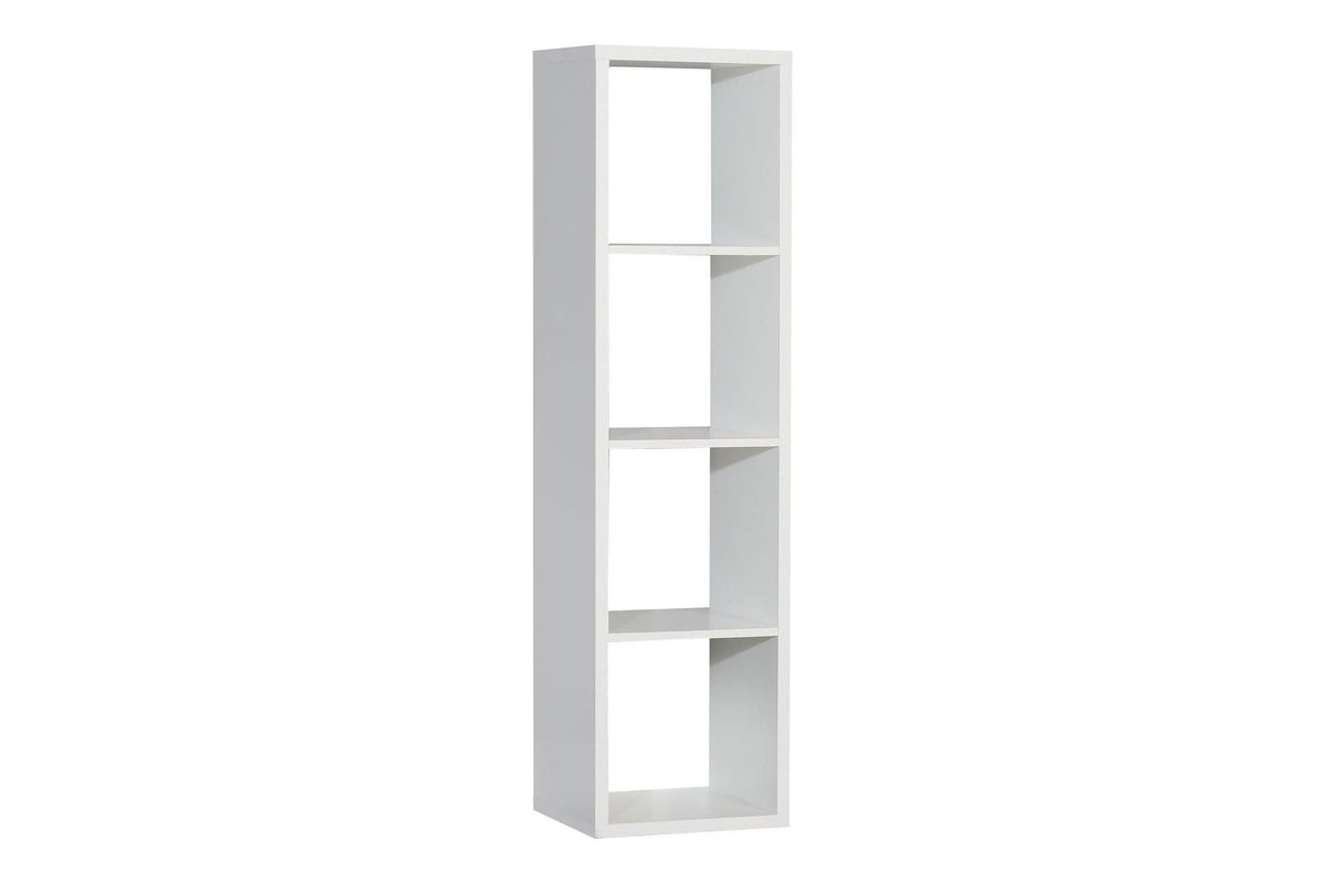 Mauro 3 Shelves Storage Unit In Matt White