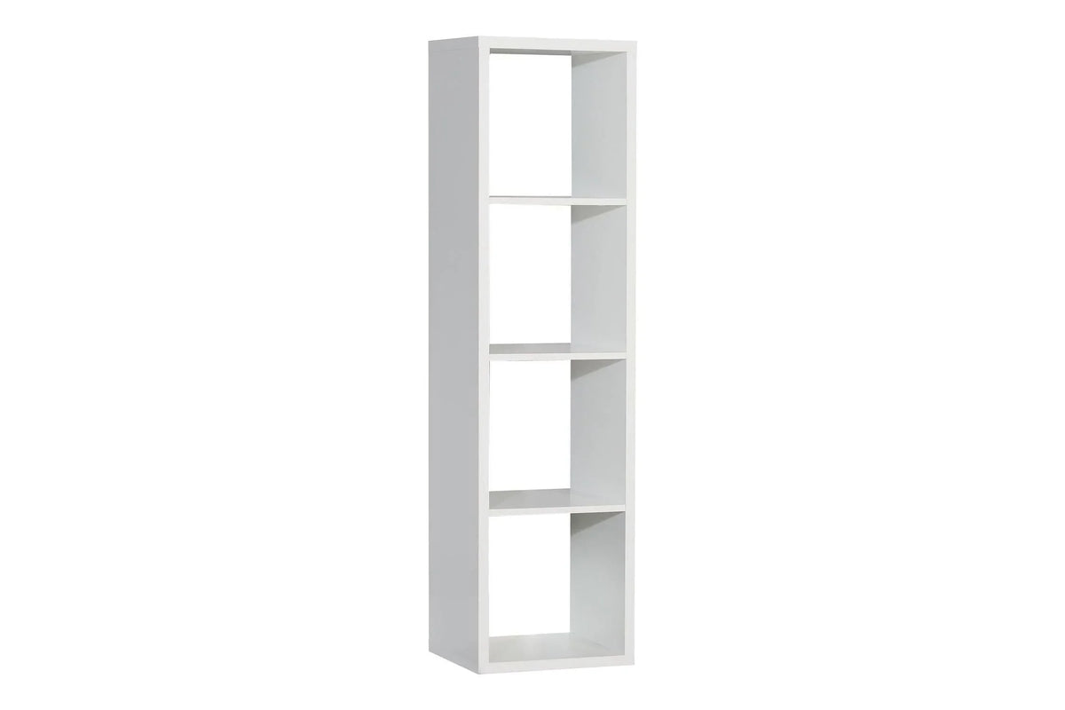Mauro 3 Shelves Storage Unit In Matt White