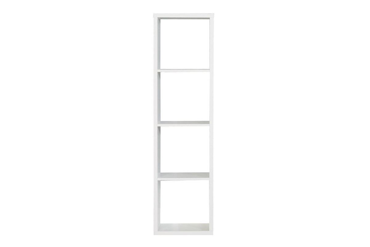 Mauro 3 Shelves Storage Unit In Matt White