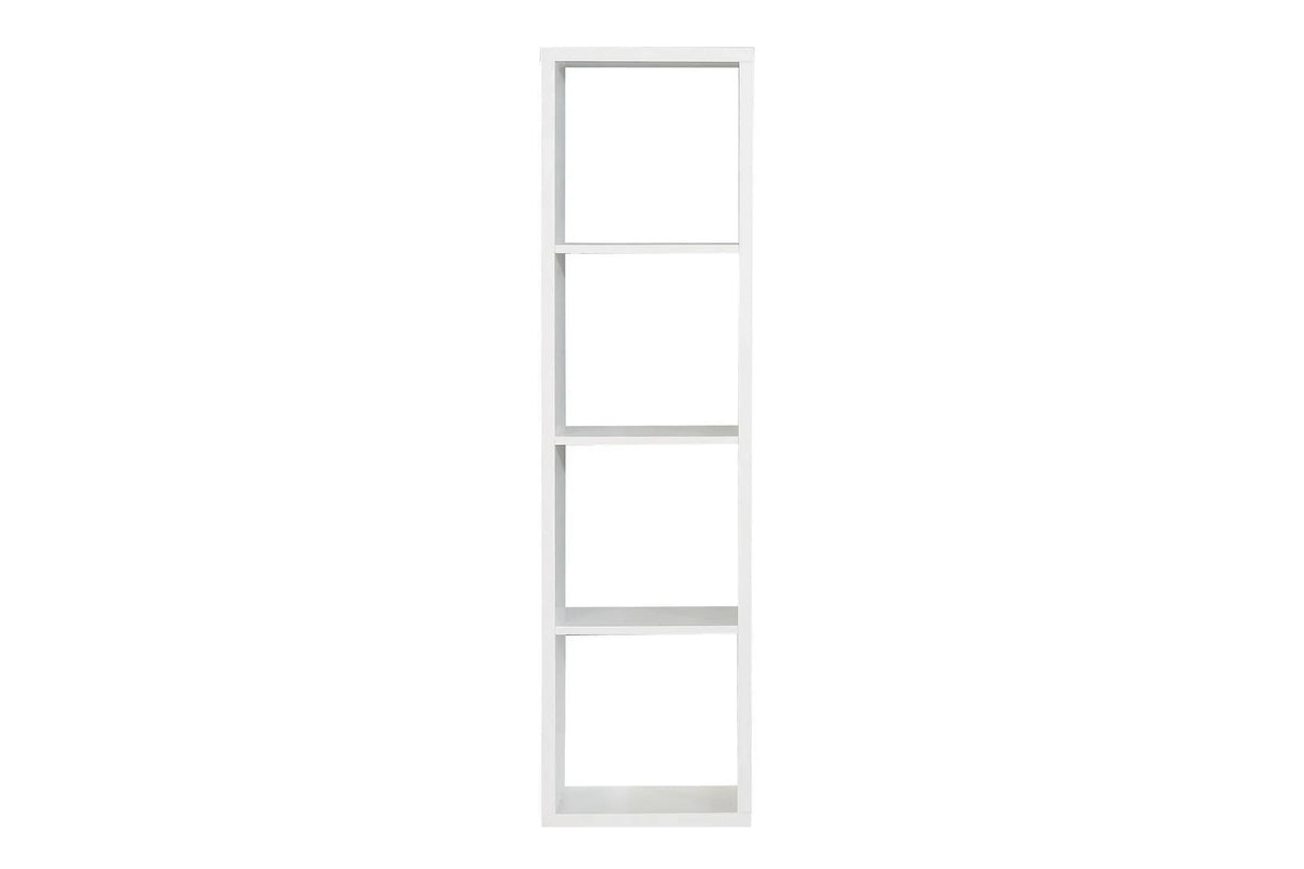 Mauro 3 Shelves Storage Unit In Matt White