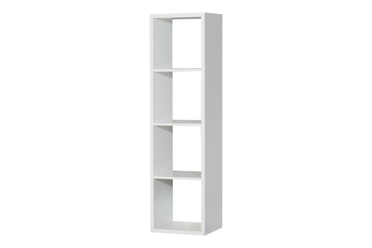 Mauro 3 Shelves Storage Unit In Matt White