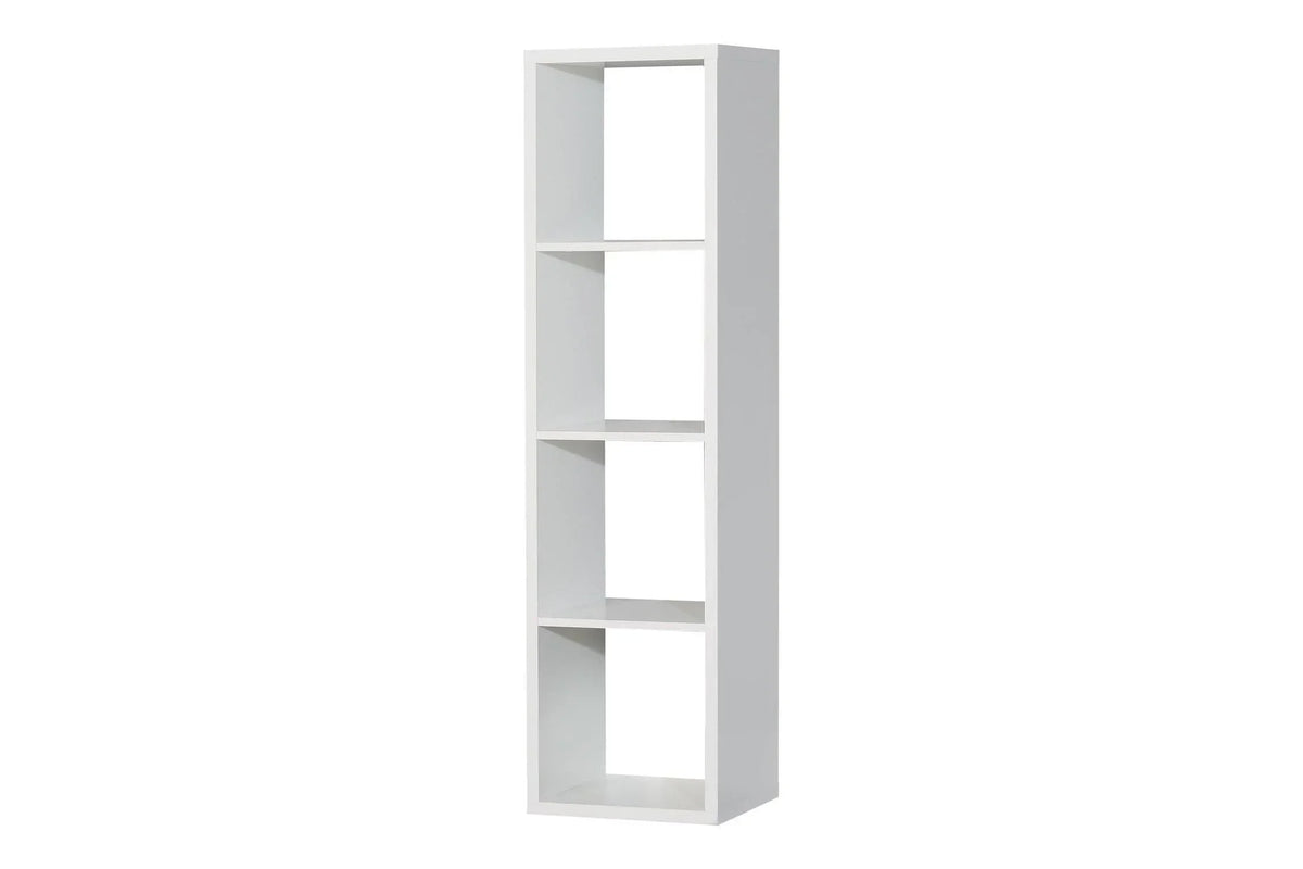 Mauro 3 Shelves Storage Unit In Matt White