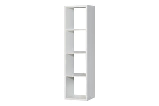 Mauro 3 Shelves Storage Unit In Matt White