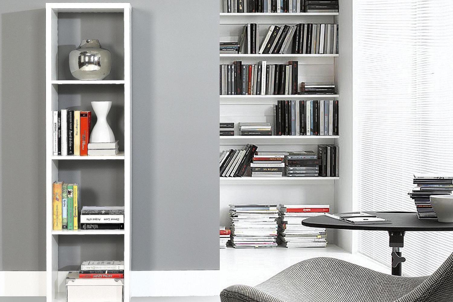Mauro 3 Shelves Storage Unit In Matt White