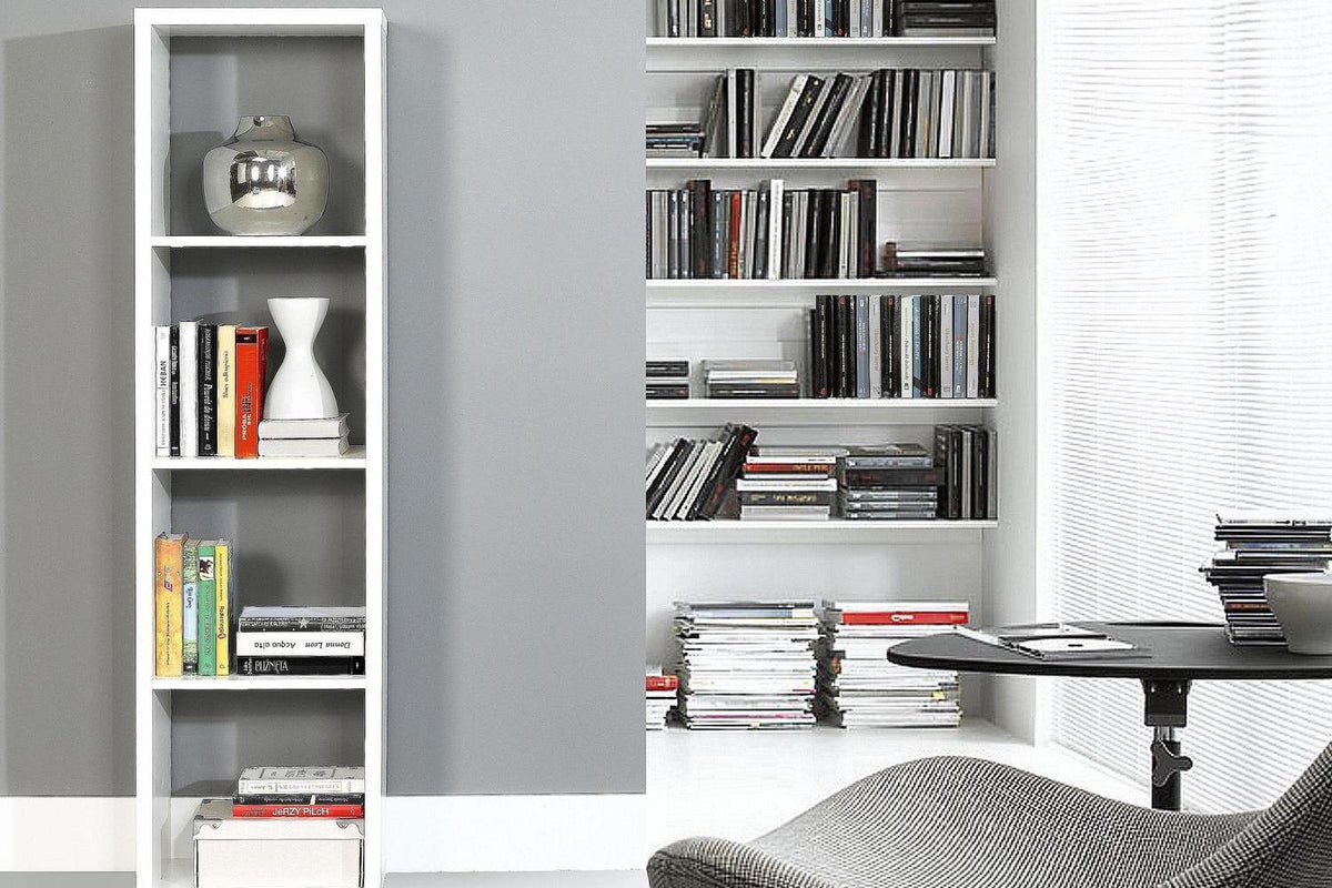 Mauro 3 Shelves Storage Unit In Matt White
