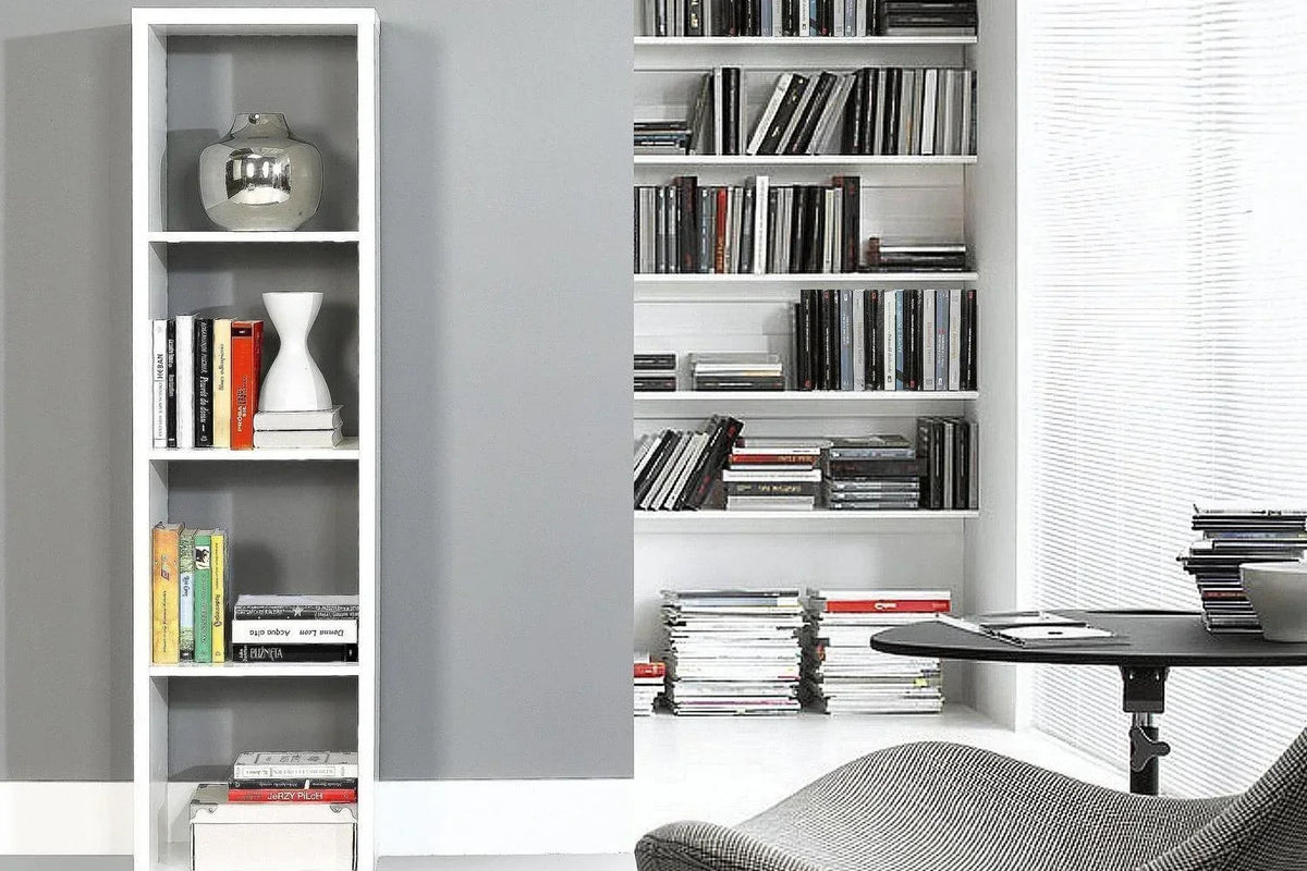 Mauro 3 Shelves Storage Unit In Matt White