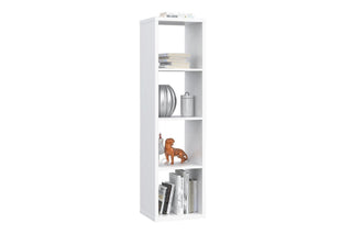 Mauro 3 Shelves Storage Unit In Matt White