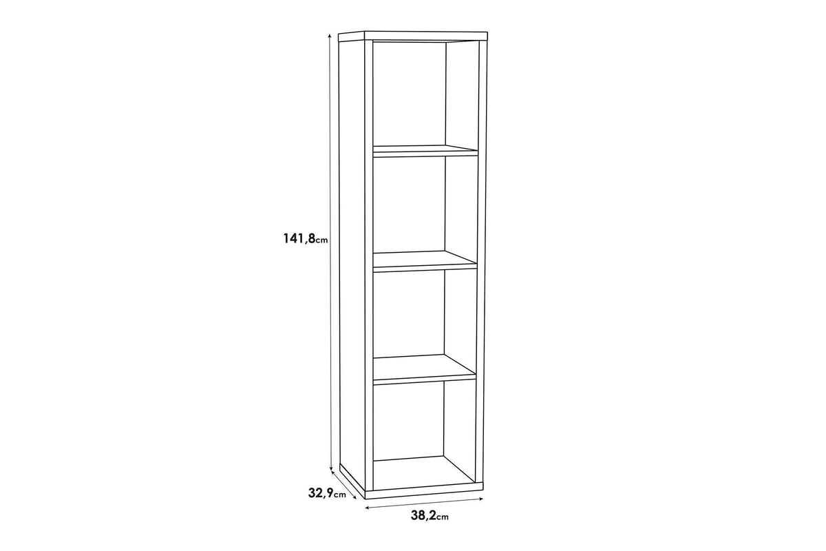 Mauro 3 Shelves Storage Unit In Sonoma Oak