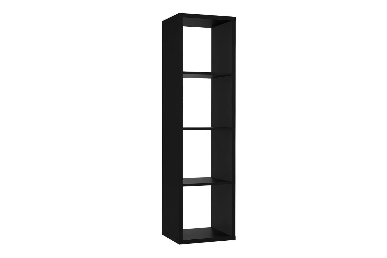 Mauro 3 Shelves Storage Unit In Matt Black