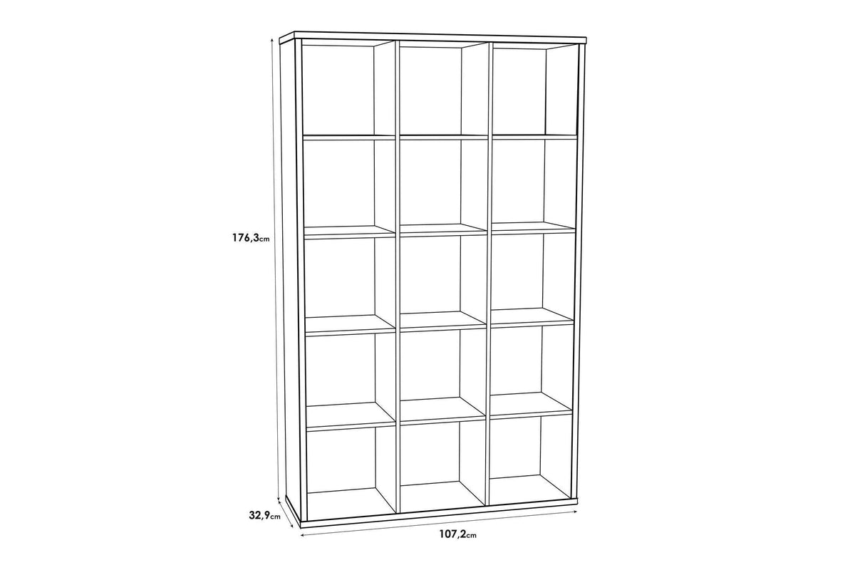 Mauro 3x5 Storage Unit In Matt White