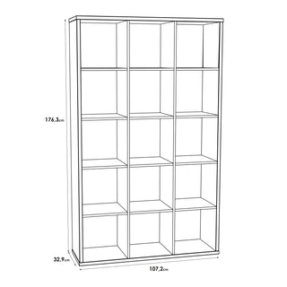 Mauro 3x5 Storage Unit In Matt White