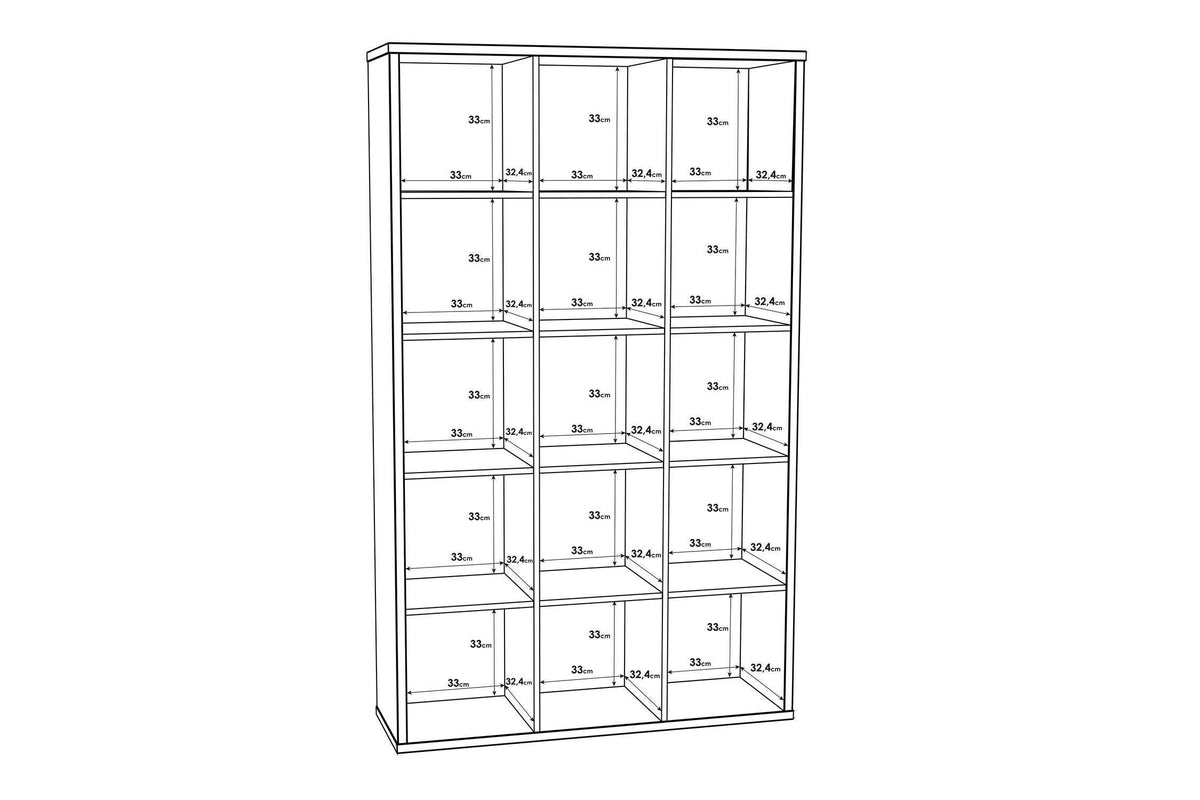 Mauro 3x5 Storage Unit In Matt White