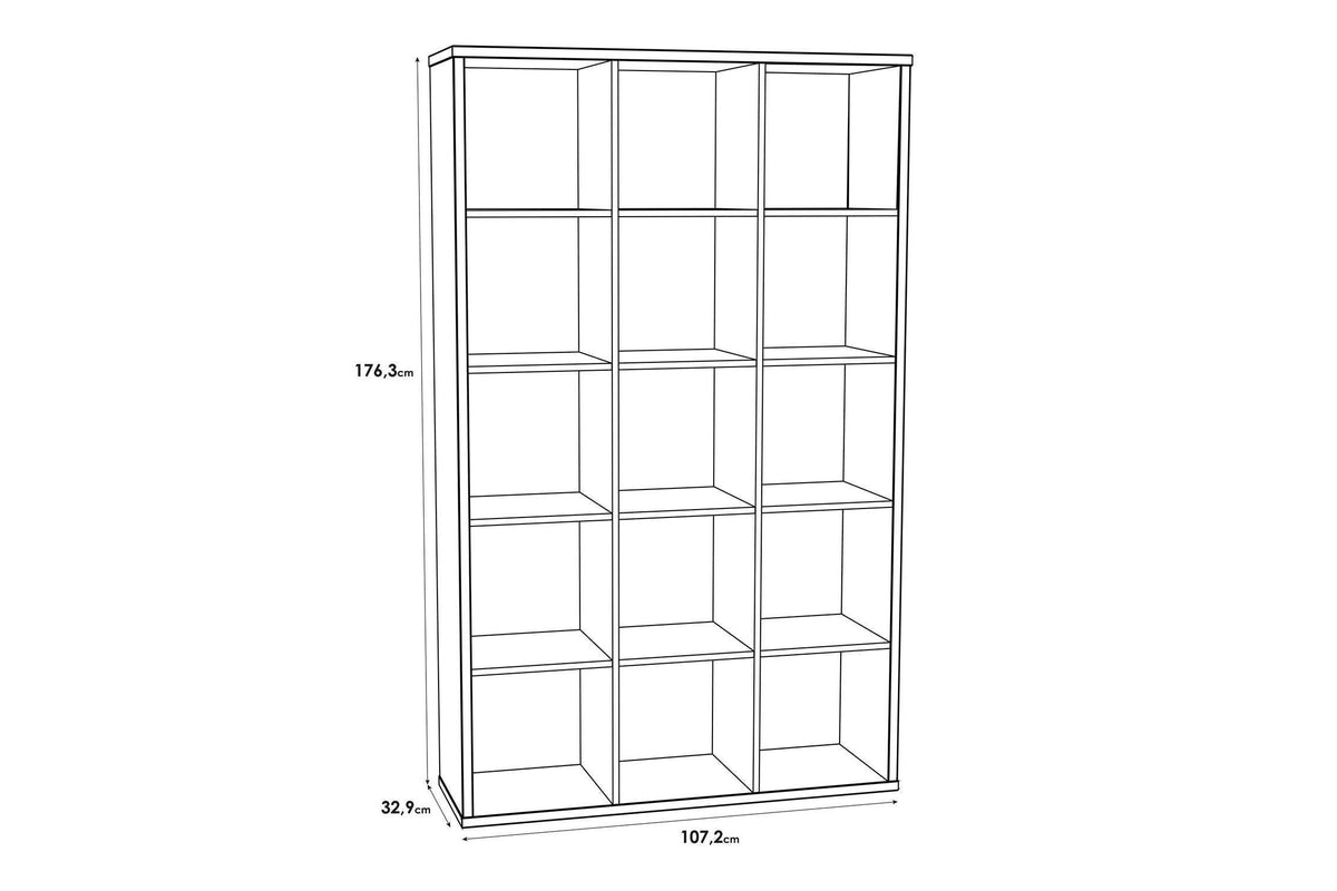 Mauro 3x5 Storage Unit In Sand Oak
