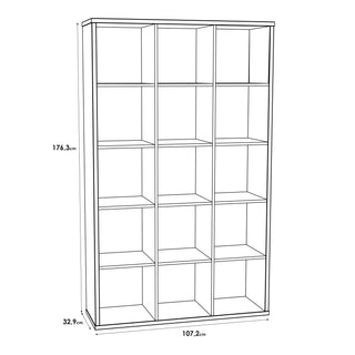 Mauro 3x5 Storage Unit In Sand Oak