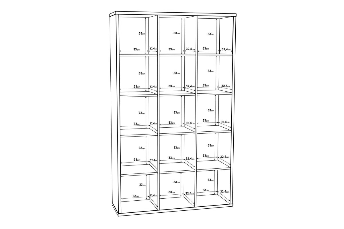 Mauro 3x5 Storage Unit In Sand Oak