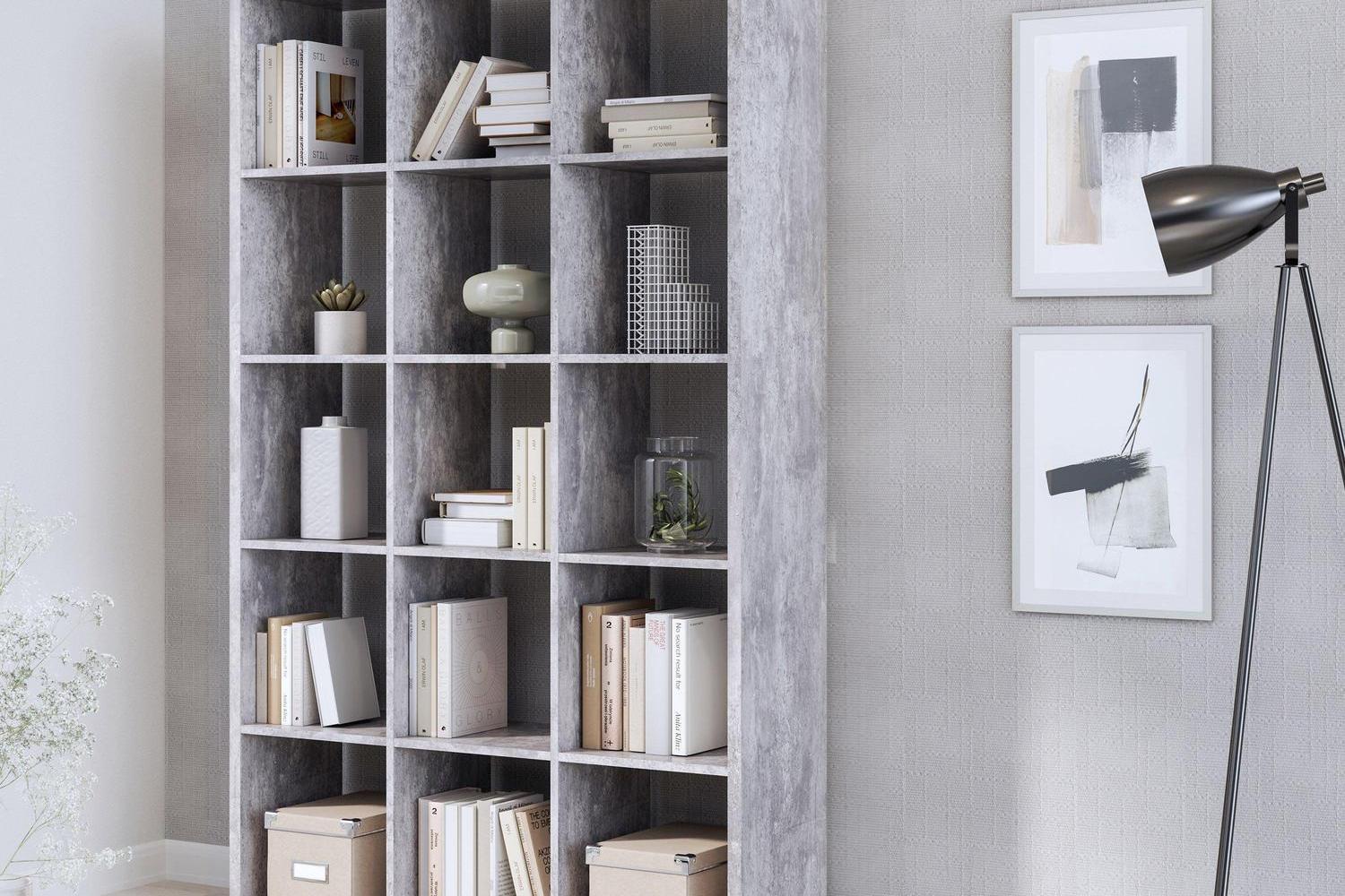 Mauro 3x5 Storage Unit In Concrete Grey